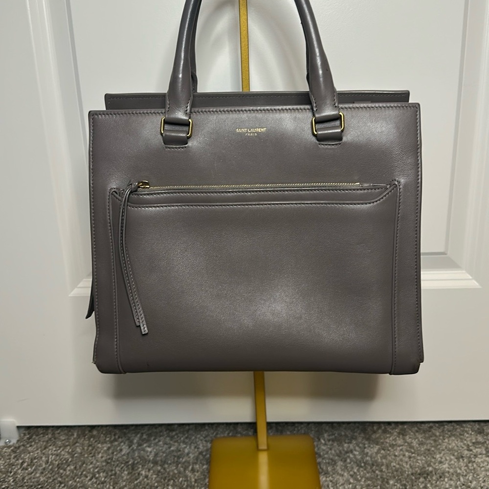 Yves Saint Laurent Gray Satchel Bag